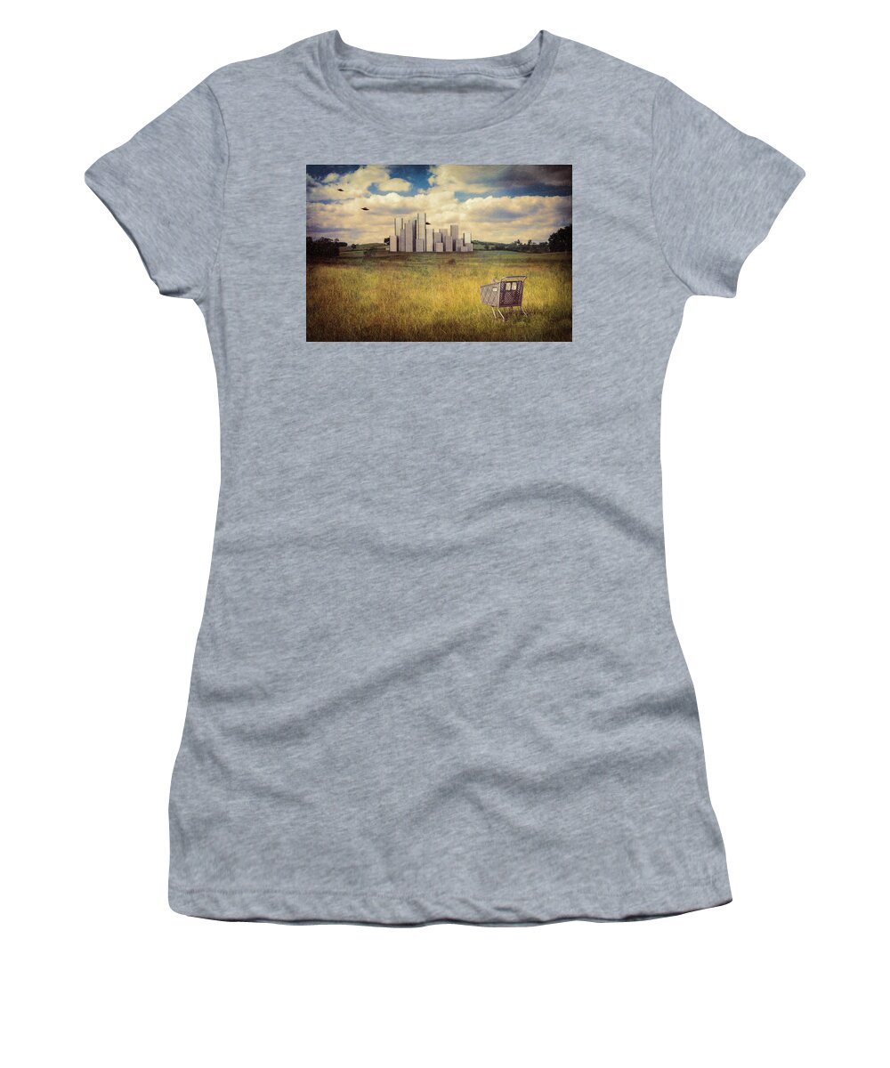 Landscape Women's T-Shirt featuring the photograph Metropolis by Tom Mc Nemar