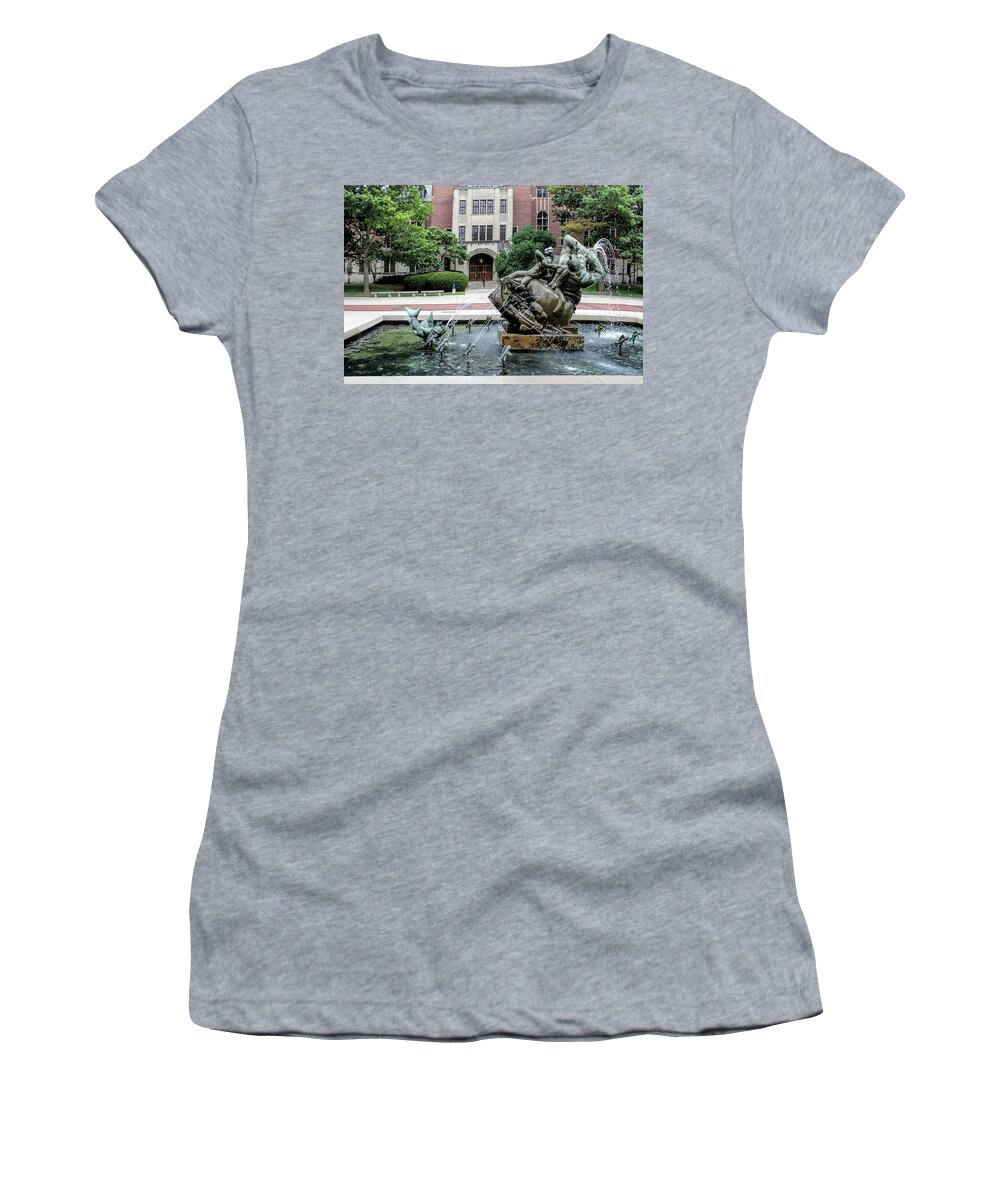University Women's T-Shirt featuring the photograph Michigan League by Pat Cook
