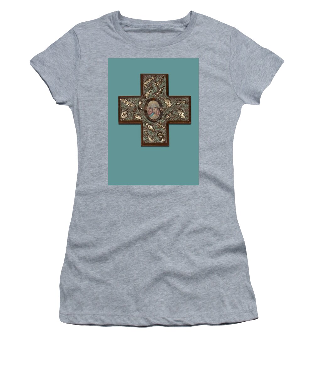 Cross Women's T-Shirt featuring the photograph Milagro Cross by Anne Cameron Cutri