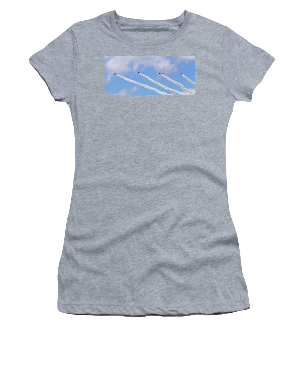 Military Women's T-Shirt featuring the photograph Military Planes by Travis Rogers