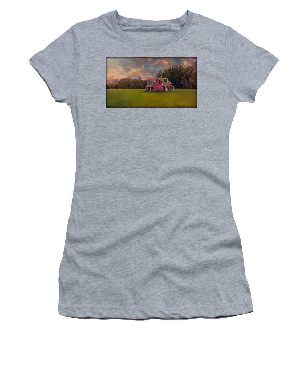 Other Keywords Women's T-Shirt featuring the photograph Minding the Turf by Joy Gerow