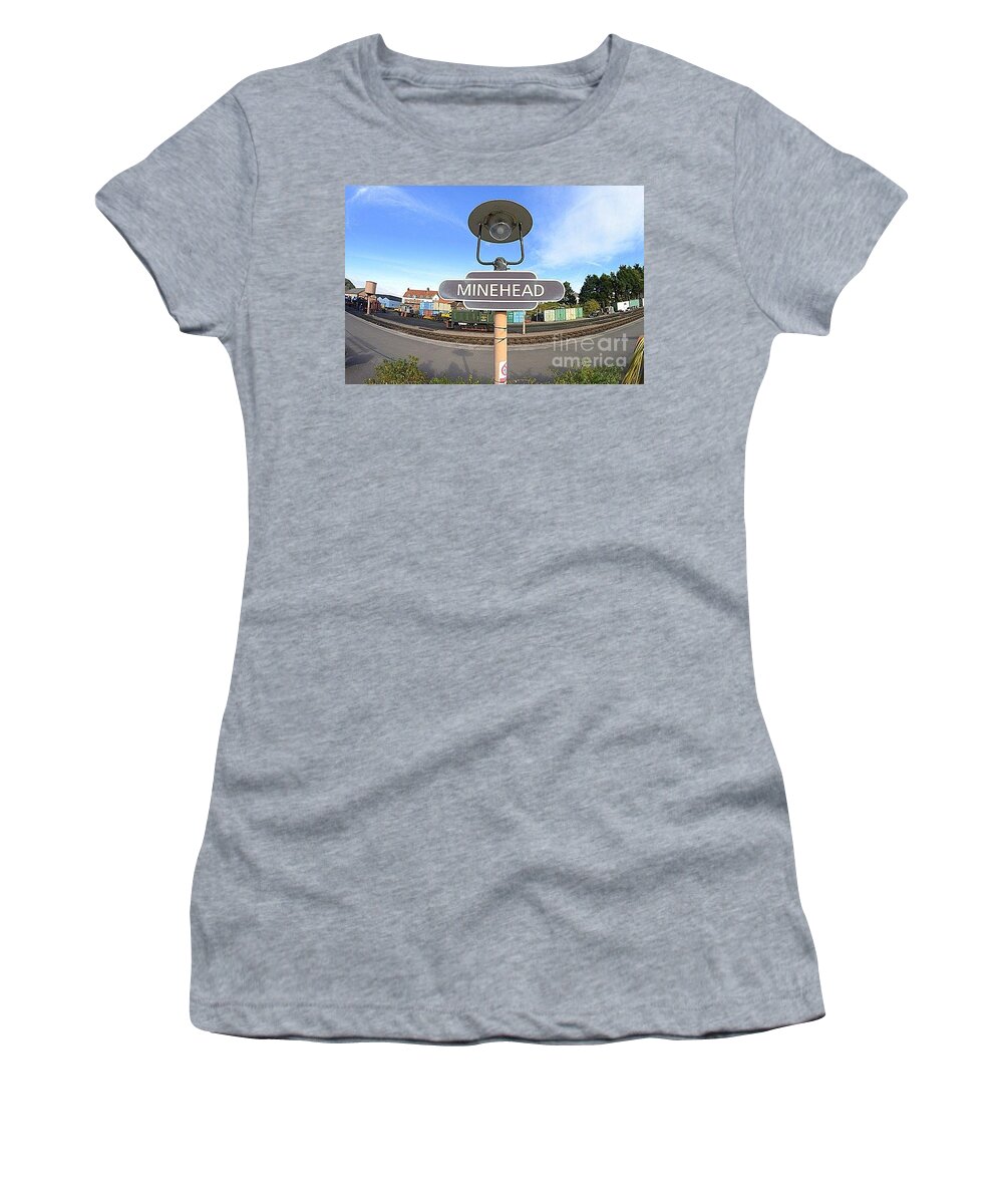 Minehead Women's T-Shirt featuring the photograph Minehead by Andy Thompson