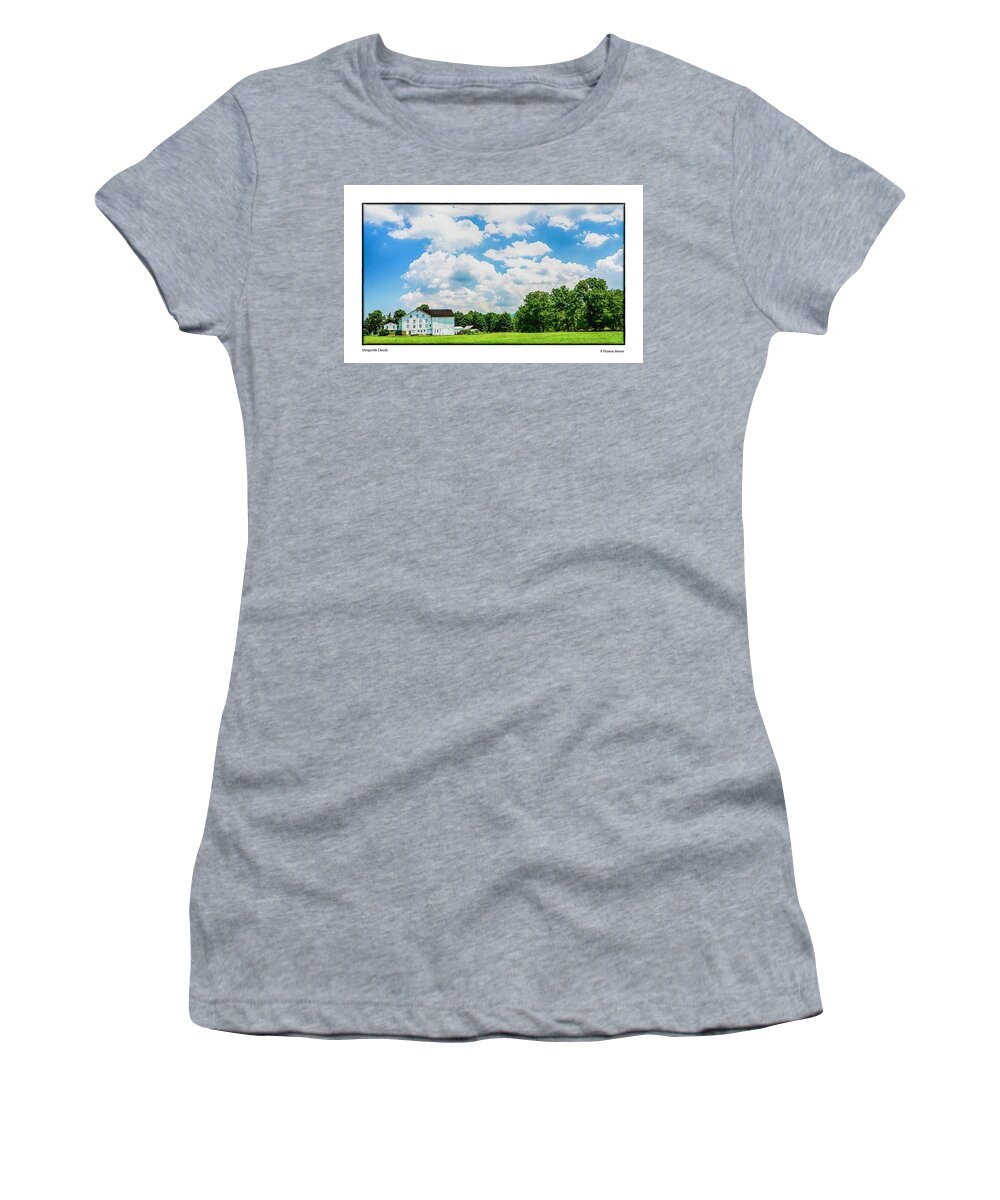 Rural Women's T-Shirt featuring the photograph Mingoville Clouds by R Thomas Berner