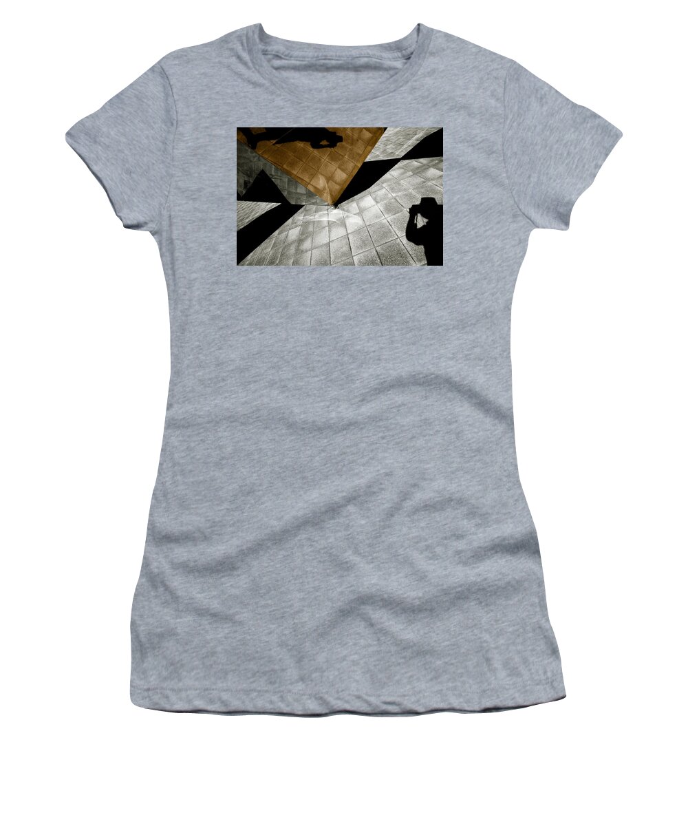 Sculpture Women's T-Shirt featuring the photograph Mirror Act by Wayne Sherriff