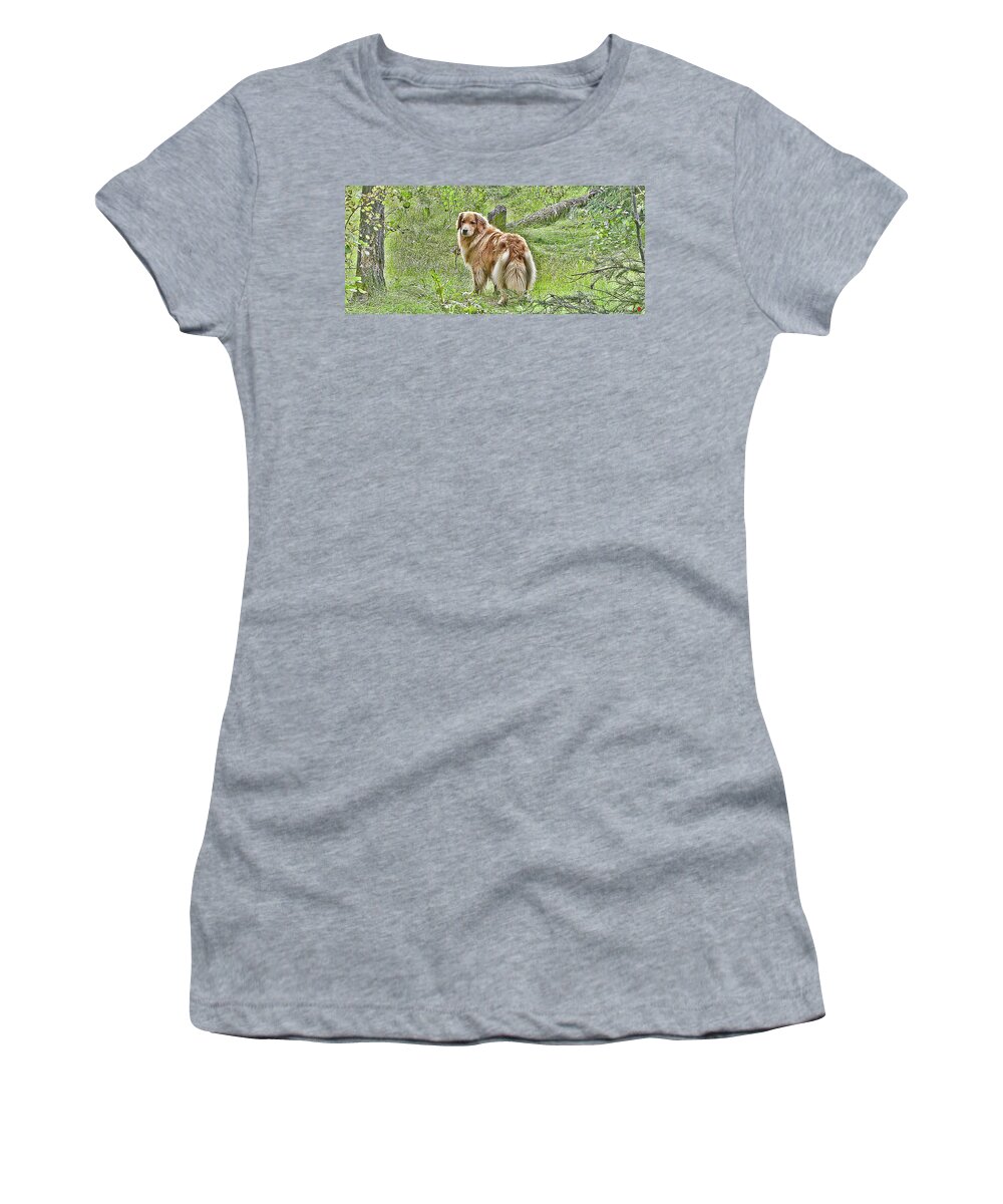 Greeting Card Women's T-Shirt featuring the photograph Miss B by Rhonda McDougall