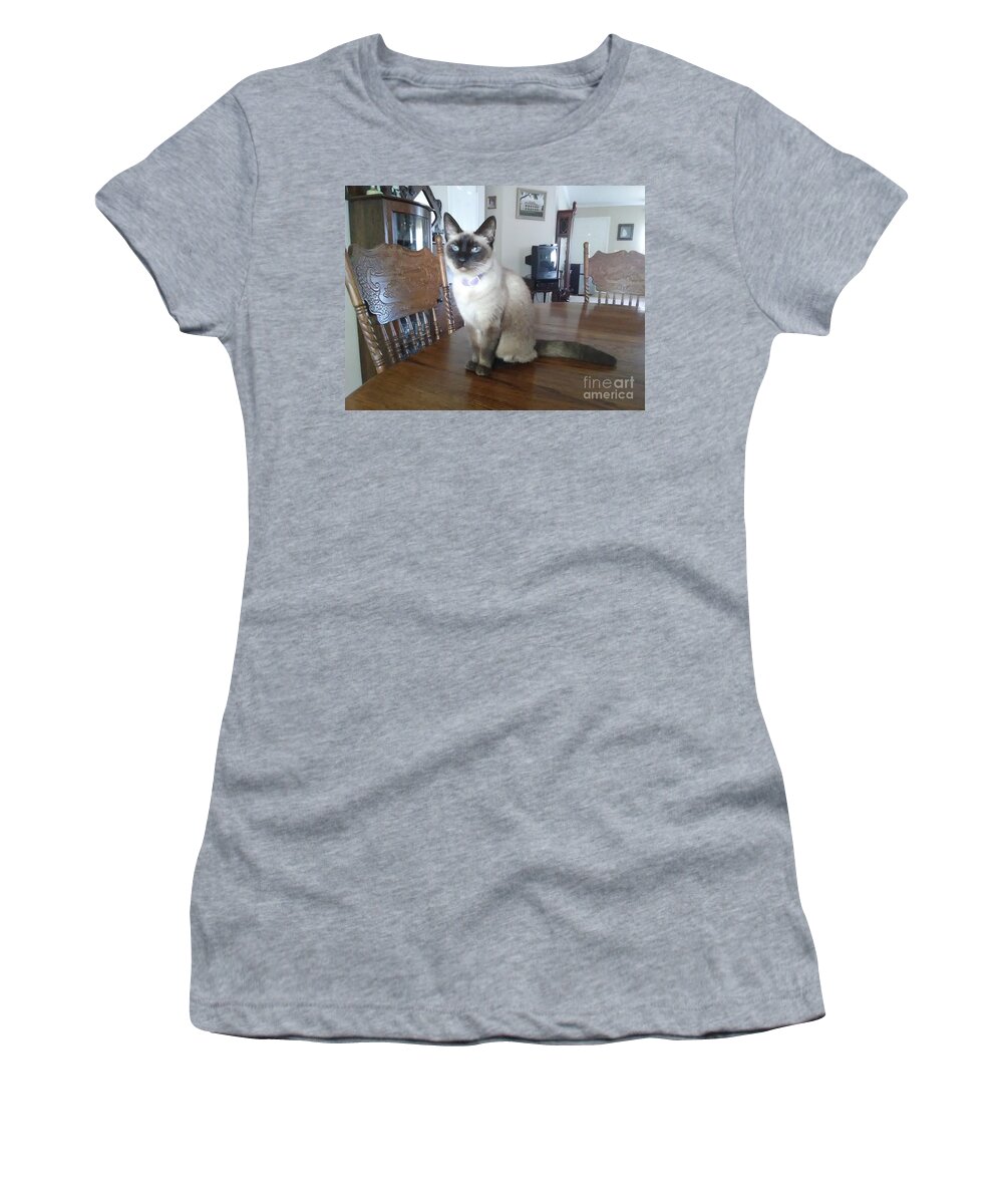 Cat Women's T-Shirt featuring the photograph Miss Simone by Michelle Powell