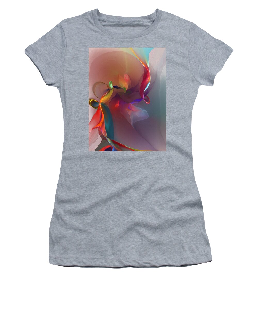 Fine Art Women's T-Shirt featuring the digital art Mixed Emotions by David Lane