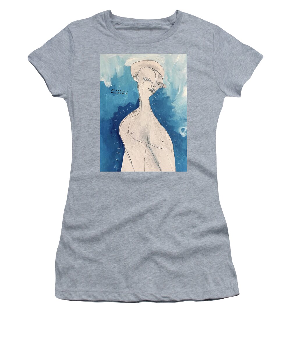  Abstract Women's T-Shirt featuring the painting MMXVII Saints No 1 by Mark M Mellon
