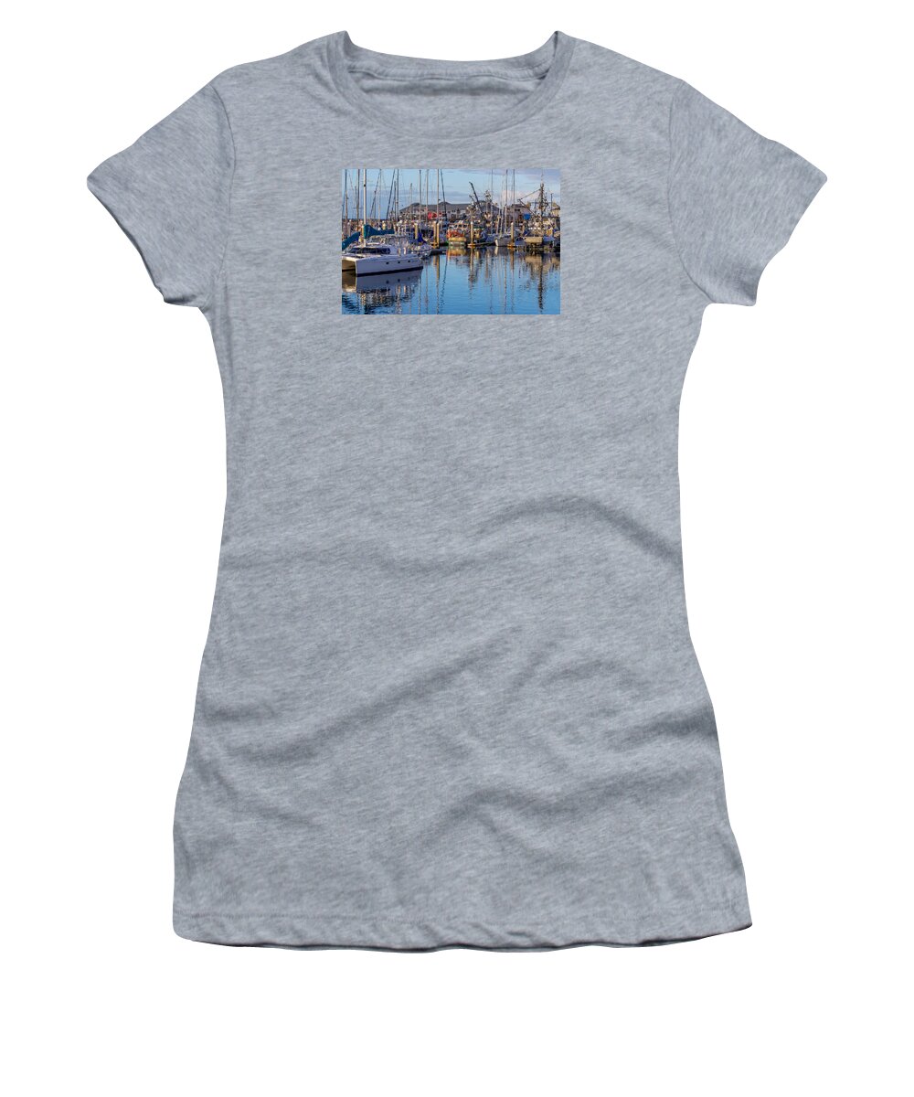 Monterey Women's T-Shirt featuring the photograph Monterey Marina Afternoon by Derek Dean