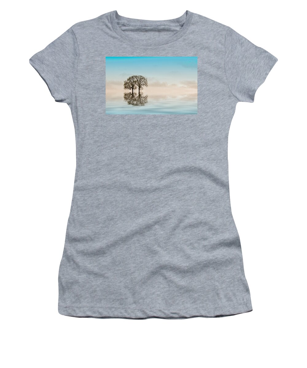 Trees Women's T-Shirt featuring the photograph Moody Trees by Jean Noren