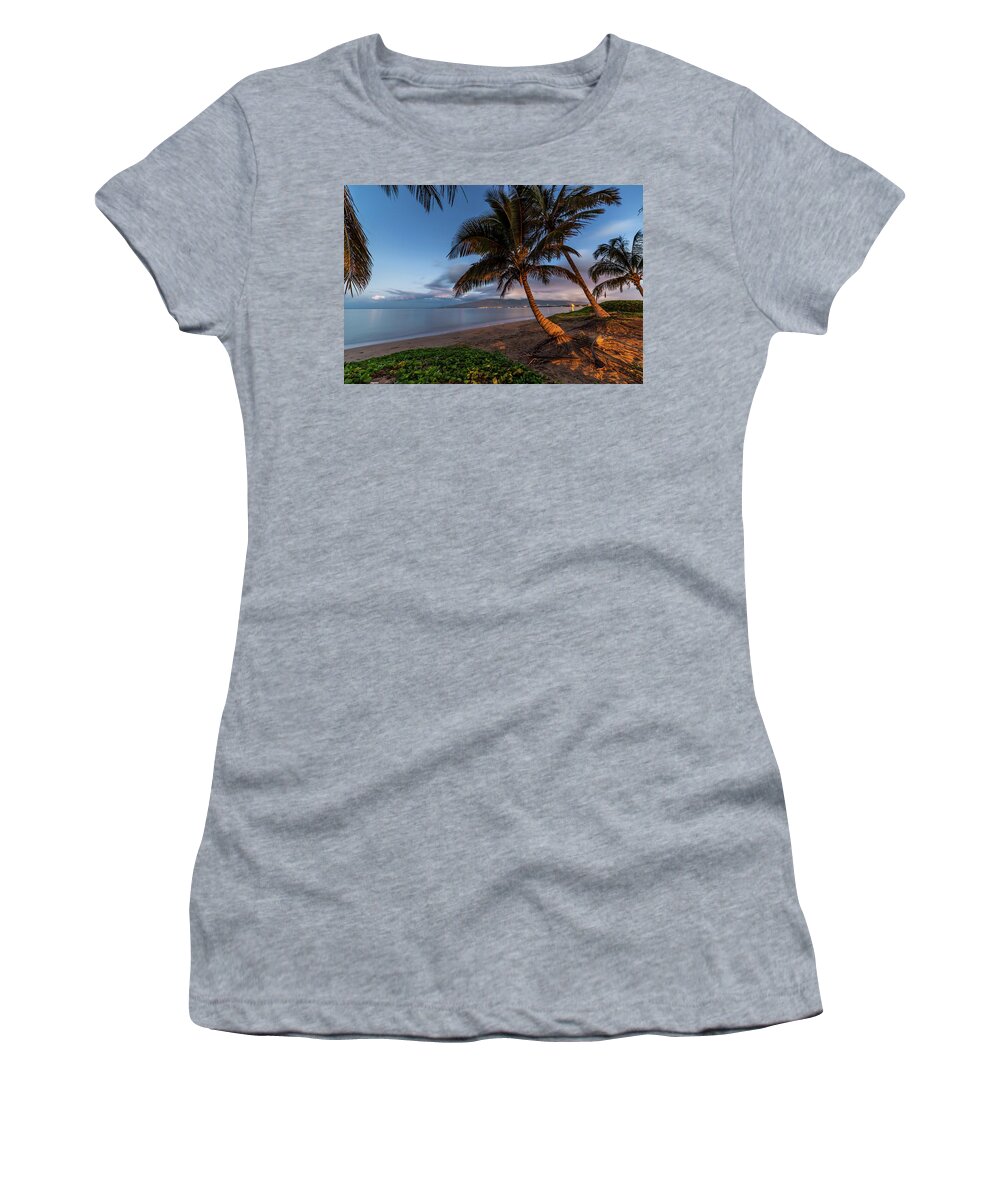 Maui Women's T-Shirt featuring the photograph Morning Aloha by Pierre Leclerc Photography