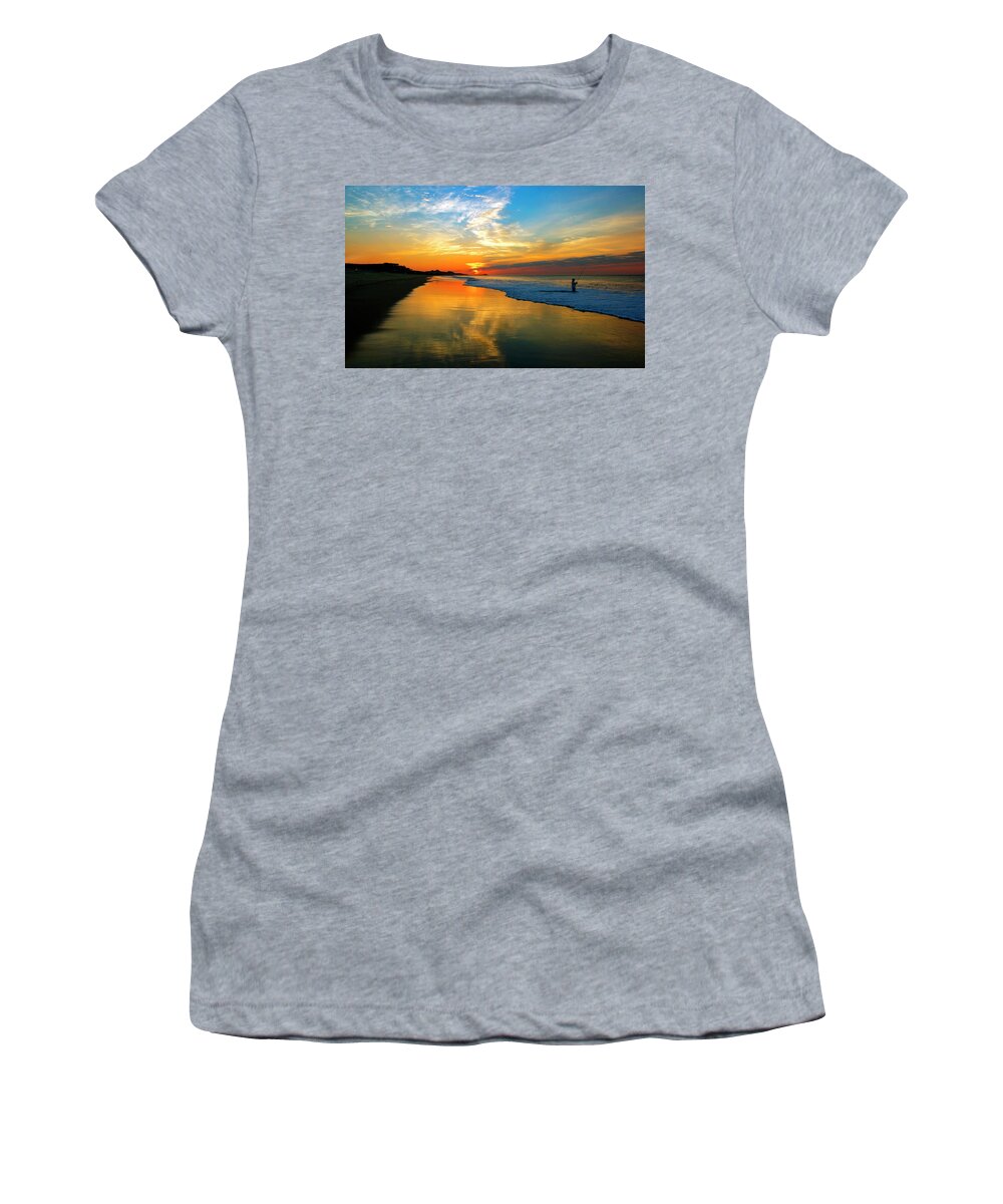 Cabo Women's T-Shirt featuring the photograph Morning Cast by Tim Dussault