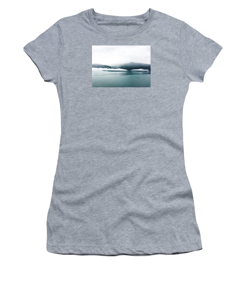 Cold Women's T-Shirt featuring the photograph Morning Mist by Robert McKay Jones