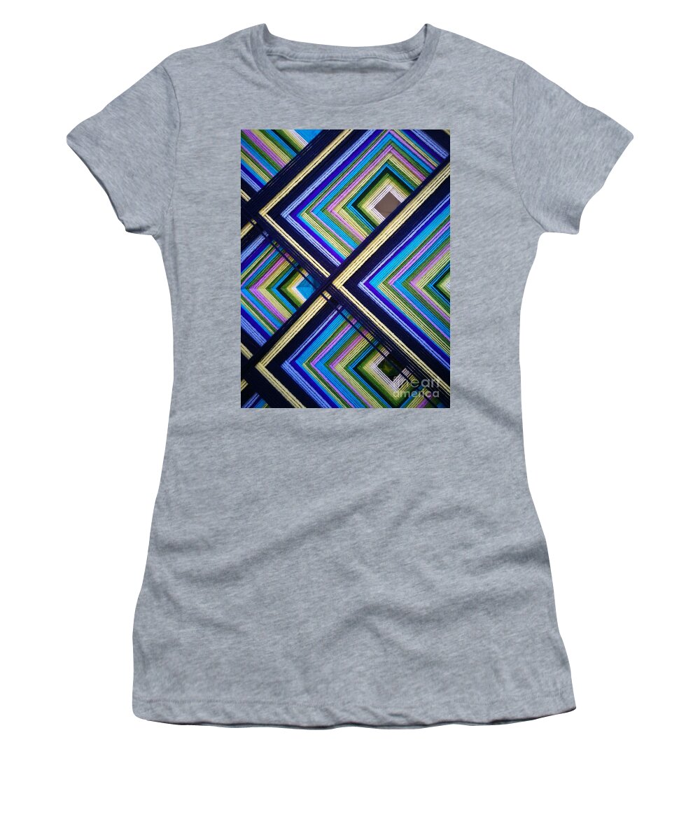 Abstract Women's T-Shirt featuring the photograph Mosaic by Jarek Filipowicz