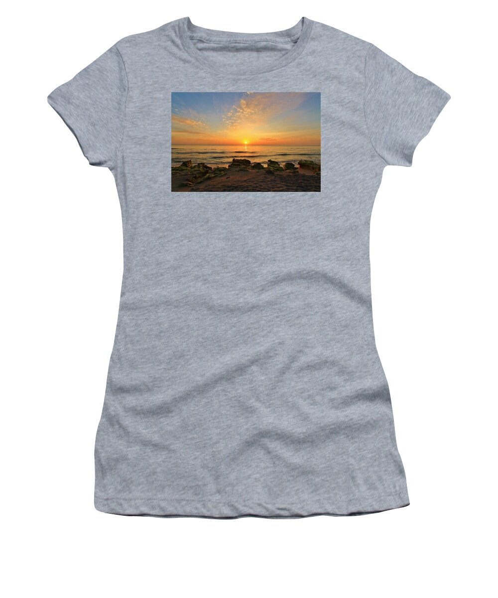 Jupiter Women's T-Shirt featuring the photograph Moss on the Rocks by Catie Canetti