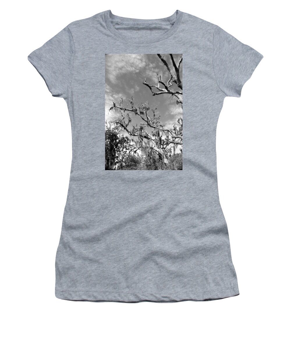 Moss Women's T-Shirt featuring the photograph Moss Tree III by Beth Vincent