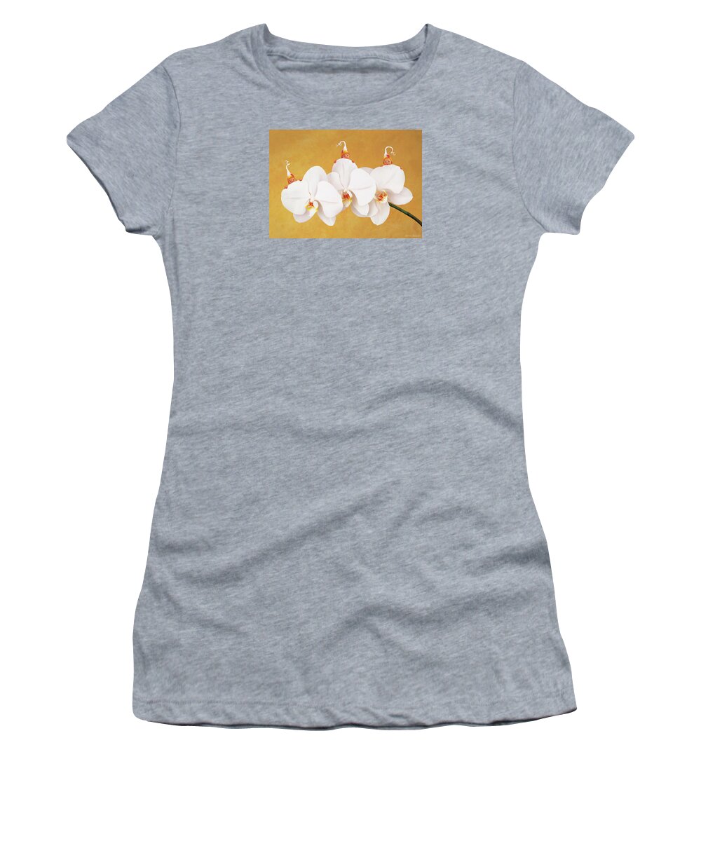 Triplets Women's T-Shirt featuring the photograph Moth Orchid by Anne Geddes