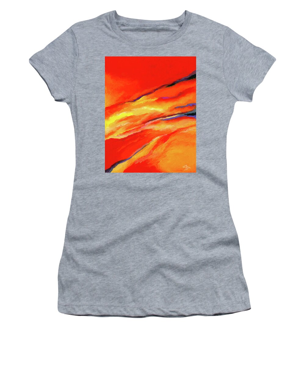 Abstract Women's T-Shirt featuring the painting Motivation by Stephen Anderson