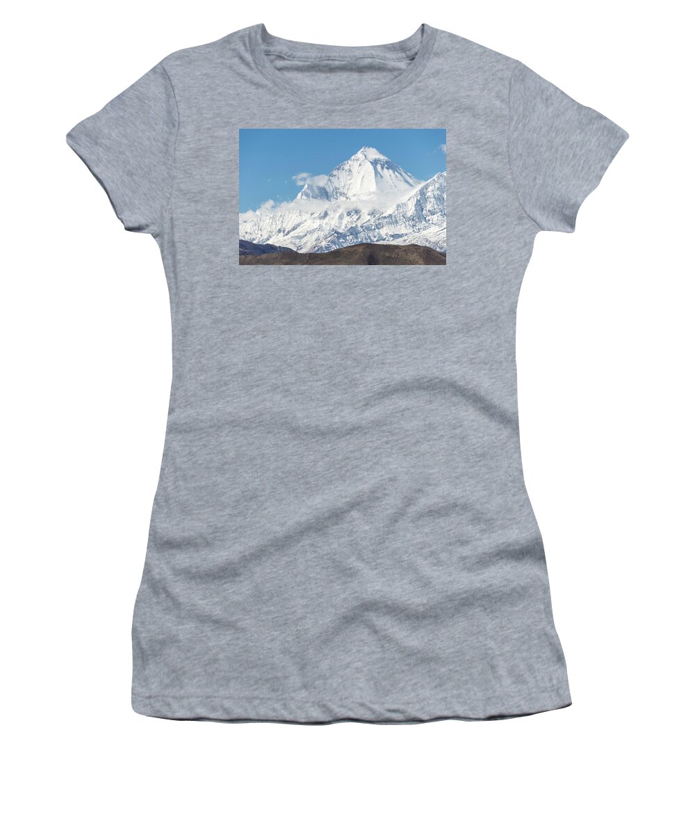 Mount Everest Women's T-Shirt featuring the photograph Mount Everest by Mariel Mcmeeking