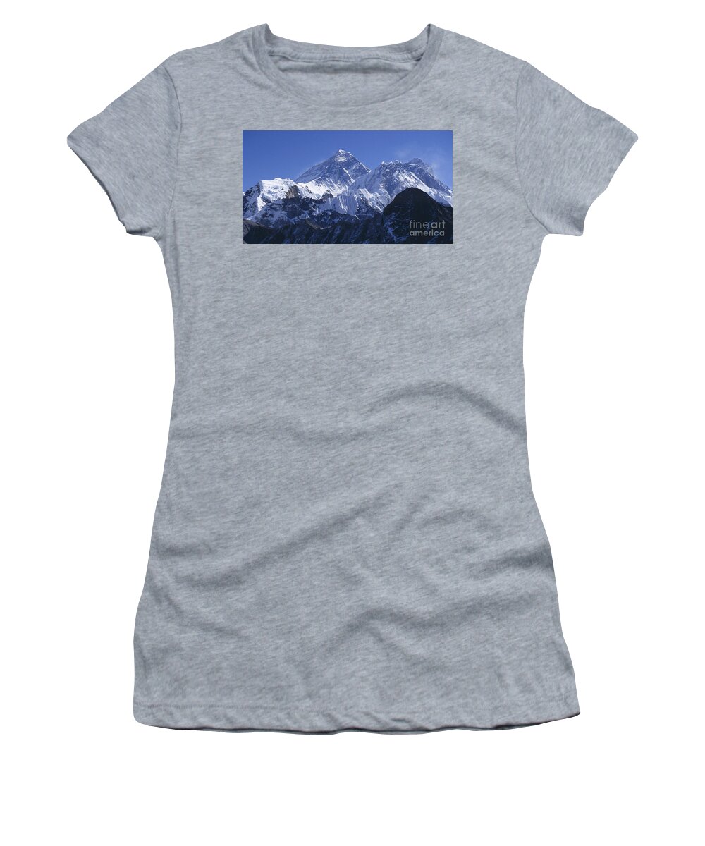 Prott Women's T-Shirt featuring the photograph Mount Everest Nepal by Rudi Prott