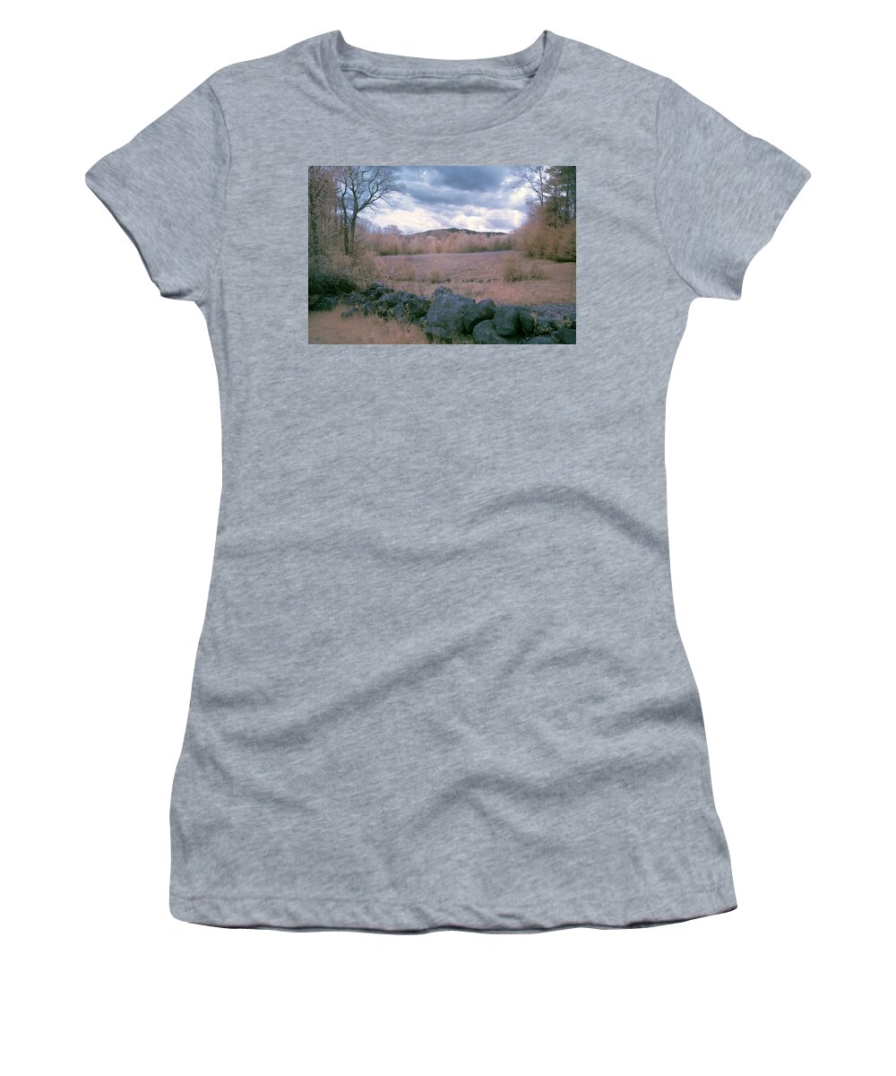 Dublin New Hampshire Women's T-Shirt featuring the photograph Mount Monadnock In Infrared by Tom Singleton