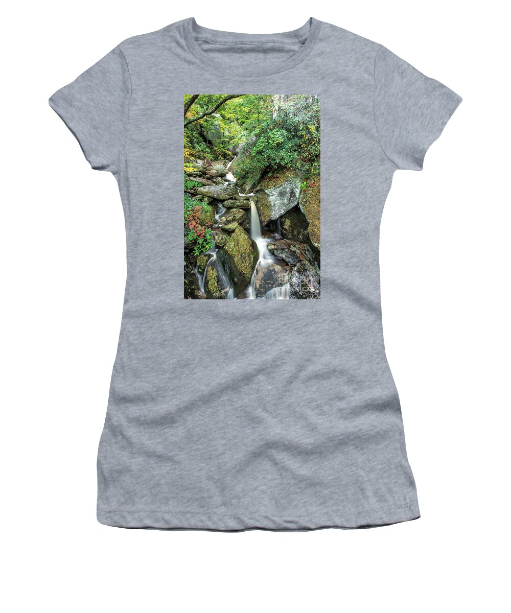 Blue Ridge Parkway Women's T-Shirt featuring the photograph Mountain Spring by Robert Loe