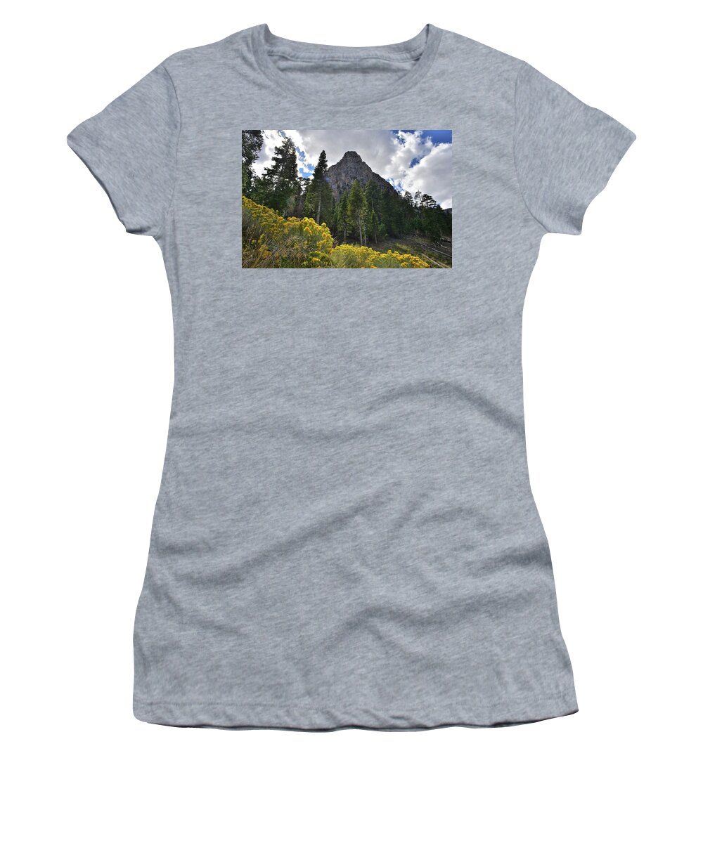 Humboldt-toiyabe National Forest Women's T-Shirt featuring the photograph Mt. Charleston Basin by Ray Mathis