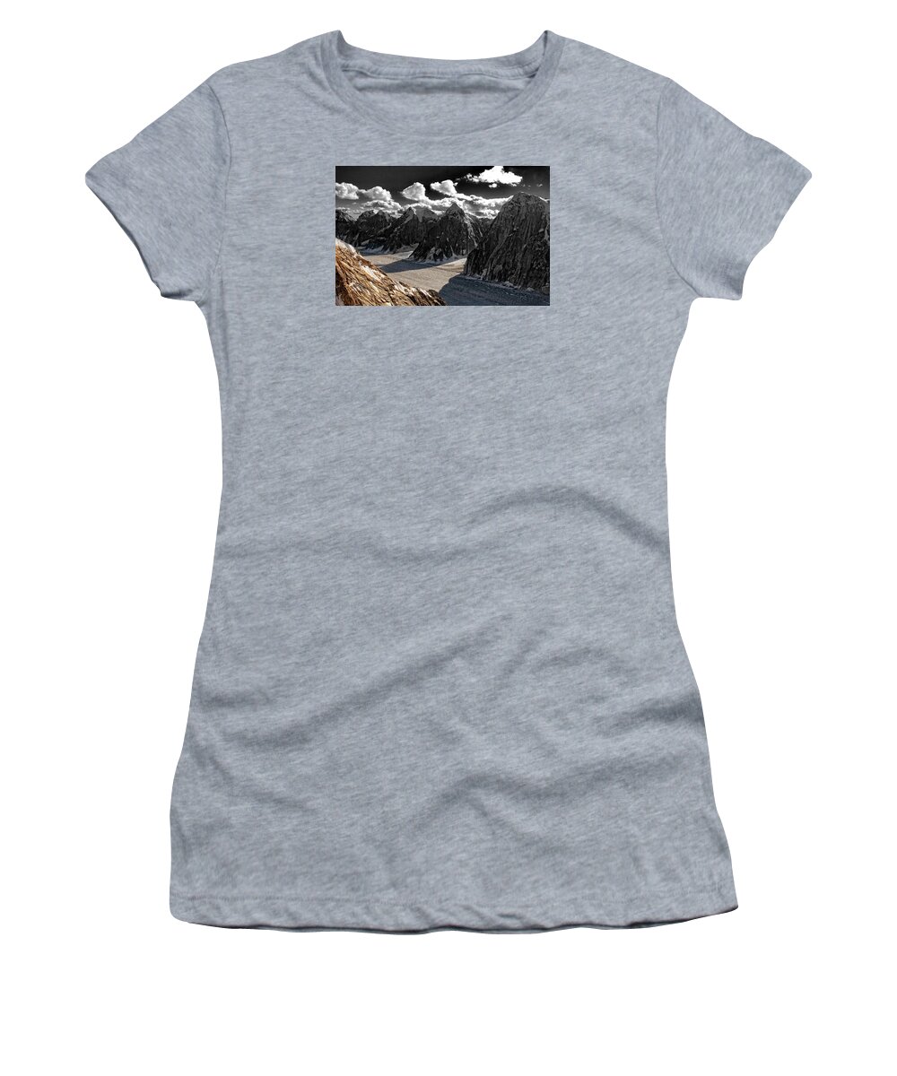 Alaska Women's T-Shirt featuring the photograph Mt Denali National Park by Waterdancer