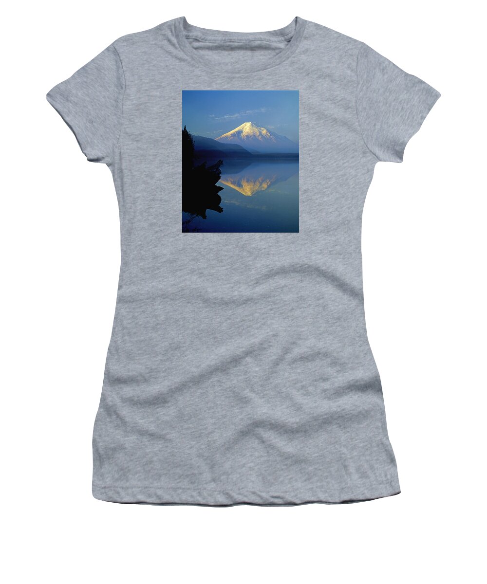 Sunset Women's T-Shirt featuring the photograph 1M4907-V-Mt. St. Helens Reflect V by Ed Cooper Photography