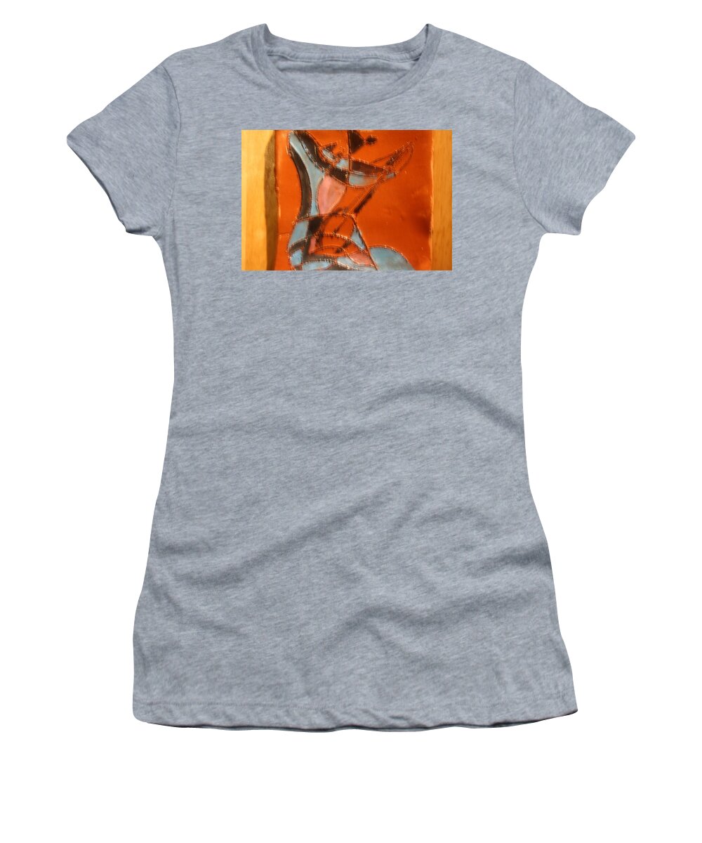 Jesus Women's T-Shirt featuring the ceramic art Musical relief - tile by Gloria Ssali