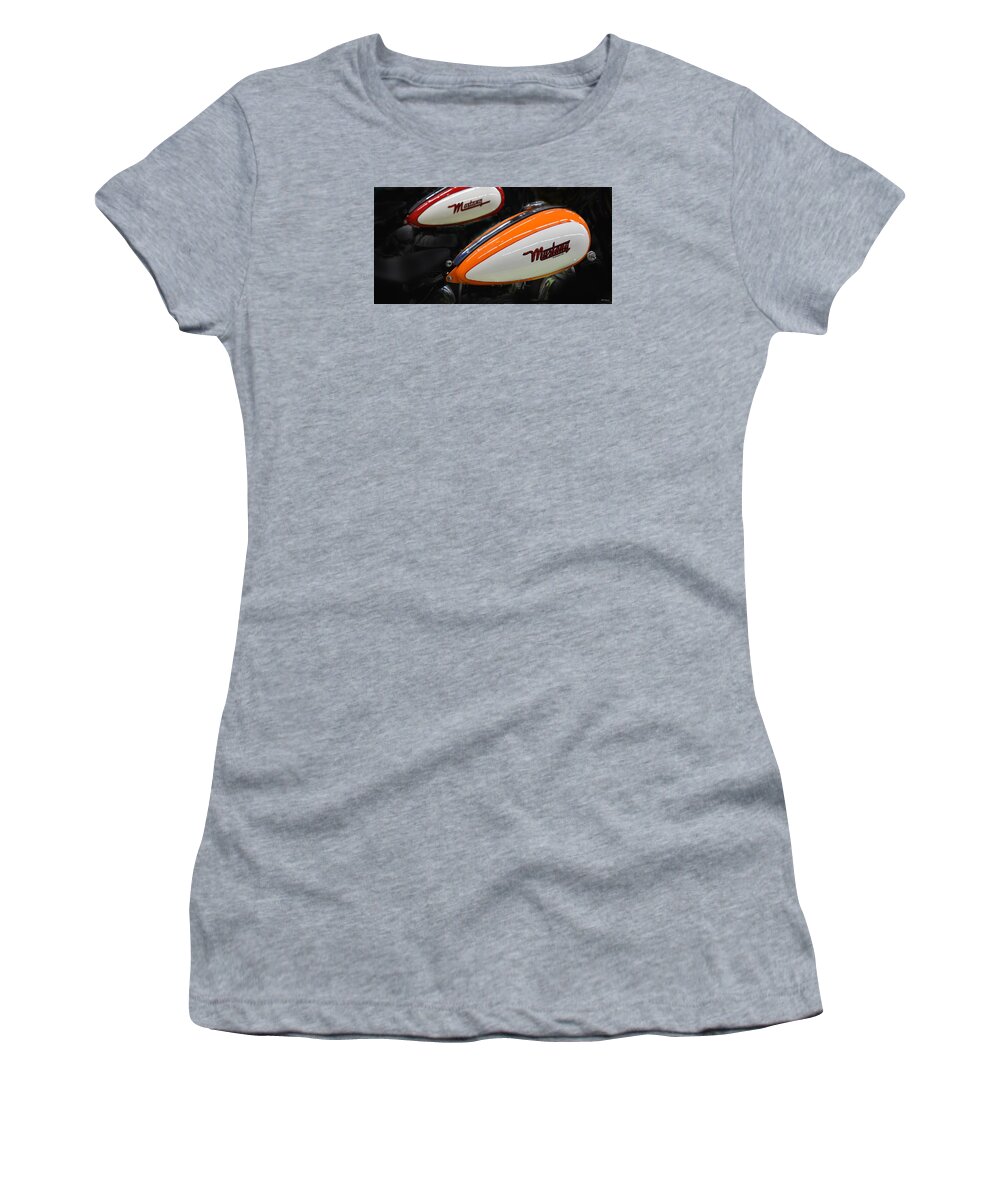 Art Women's T-Shirt featuring the photograph Mustang Motorcycles 2 by DB Hayes