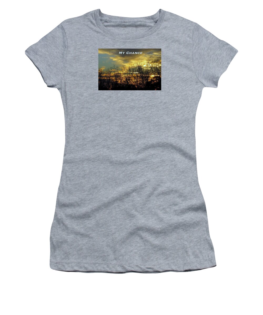  Women's T-Shirt featuring the photograph My Chance by David Norman