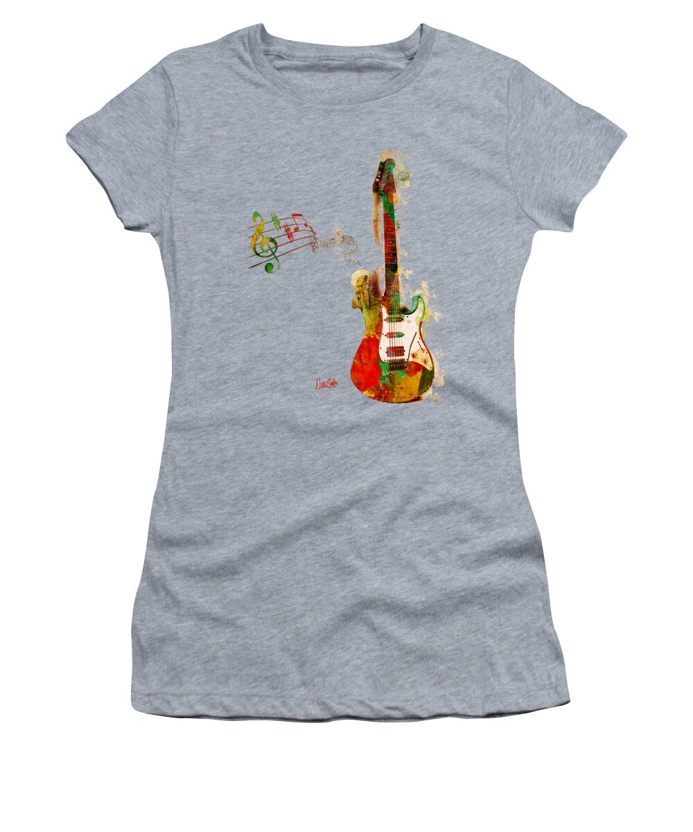 Guitar Women's T-Shirt featuring the digital art My Guitar Can SING by Nikki Smith