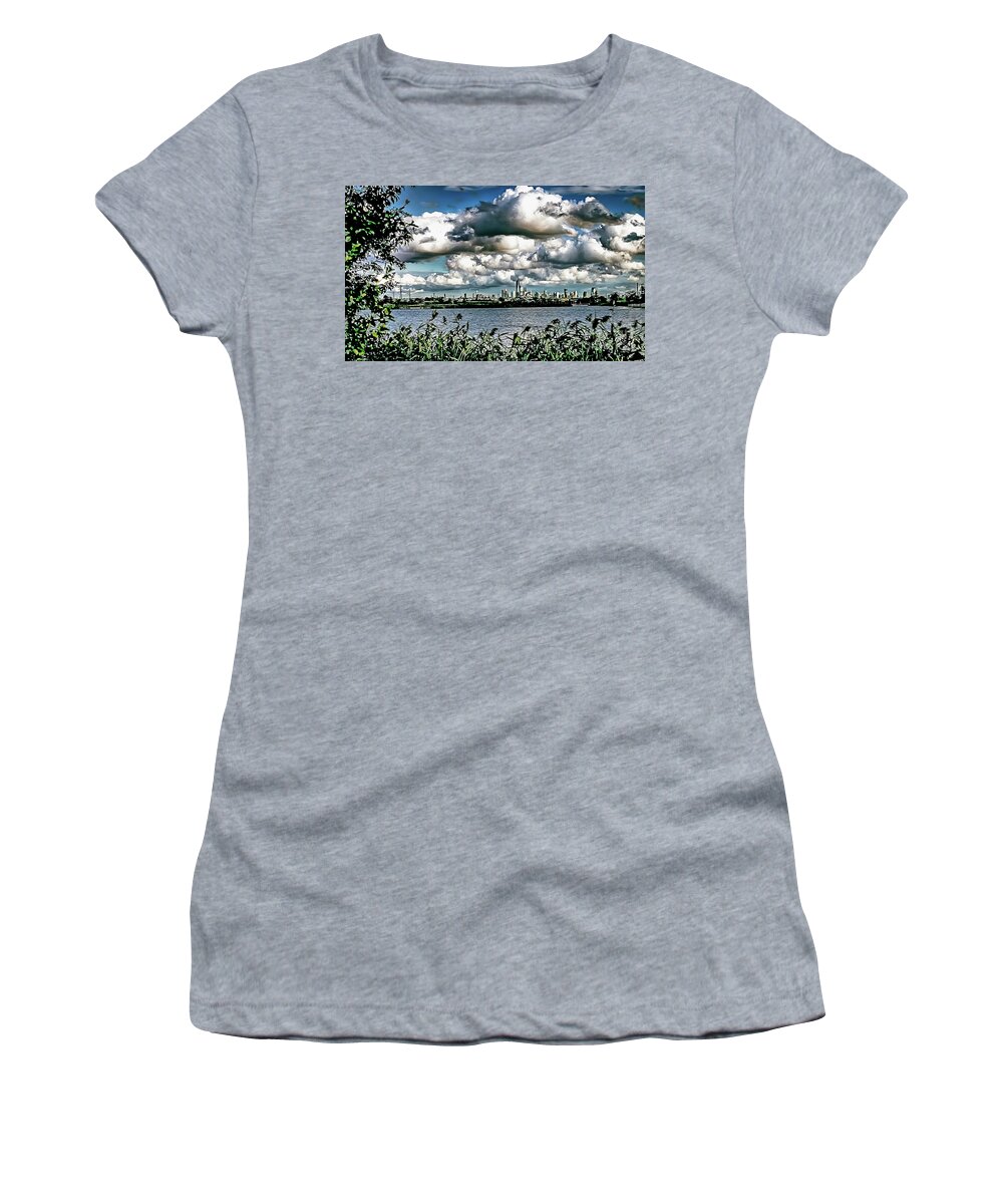 Nature Women's T-Shirt featuring the photograph Nature Meets NY City Digital Art by Sam Rino