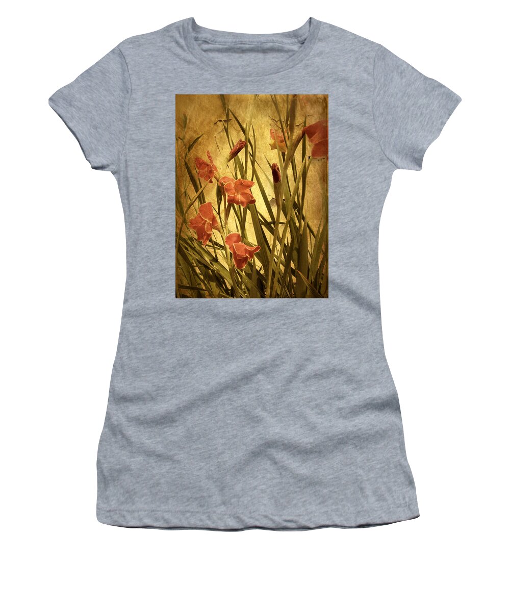 Flowers Women's T-Shirt featuring the photograph Nature's Chaos in Spring by Jessica Jenney
