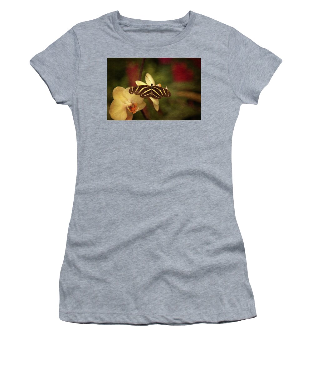 Natures Moment Women's T-Shirt featuring the photograph Natures Flutter by Karol Livote