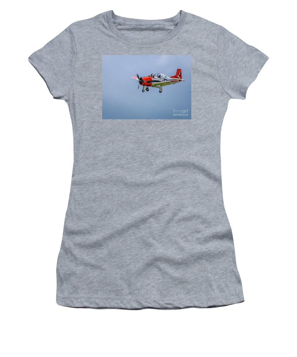 Navy Women's T-Shirt featuring the photograph Navy Trainer #1 by Tom Claud