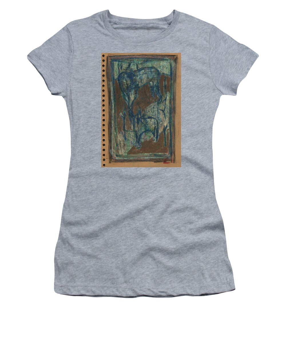 Sketch Women's T-Shirt featuring the drawing Nb1 P41 by Edgeworth Johnstone
