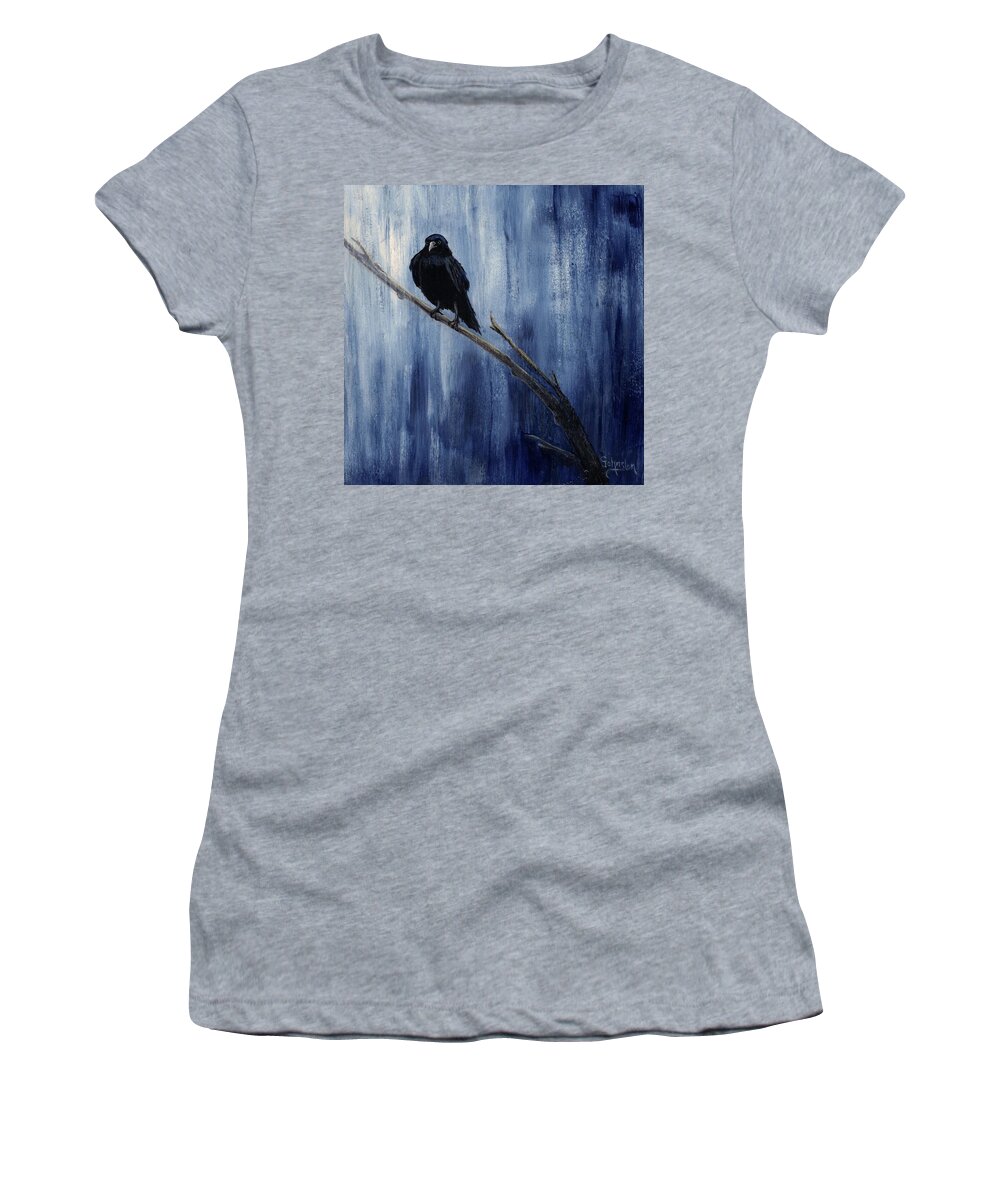 Nelson Women's T-Shirt featuring the painting Nelson by Cindy Johnston