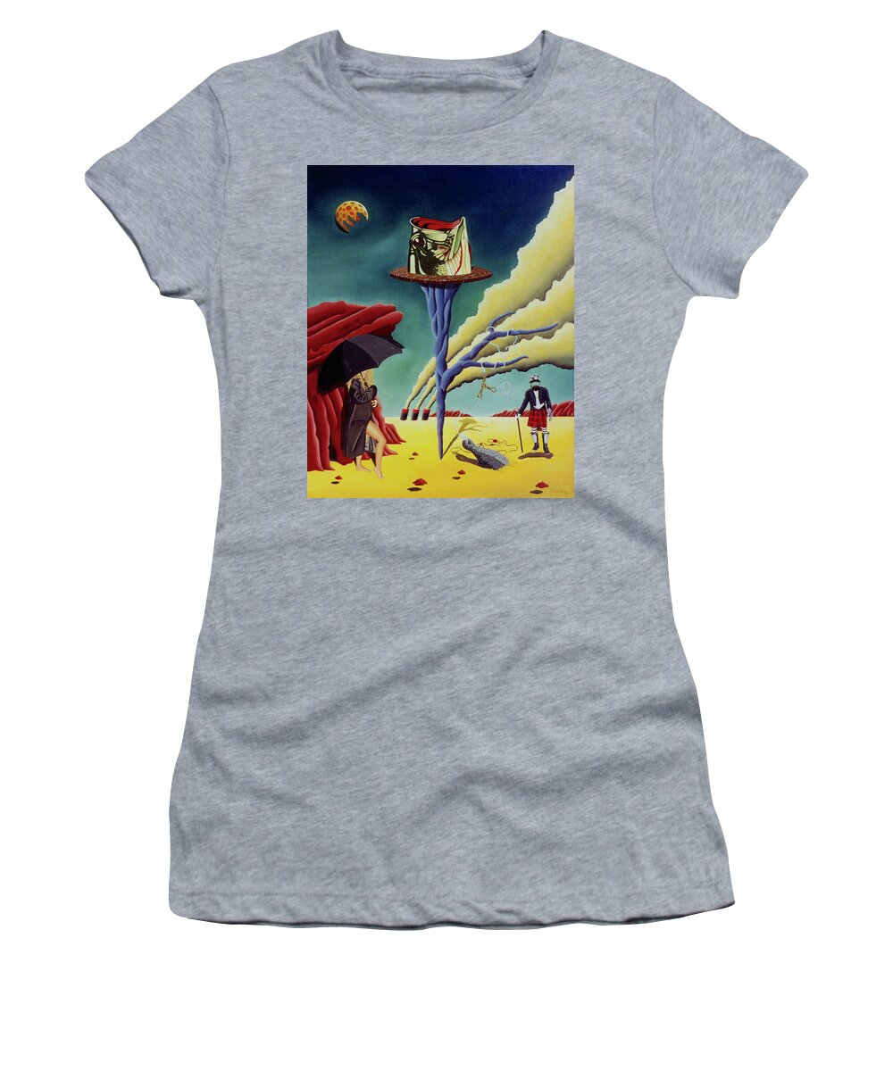  Women's T-Shirt featuring the painting New Beginings by Paxton Mobley