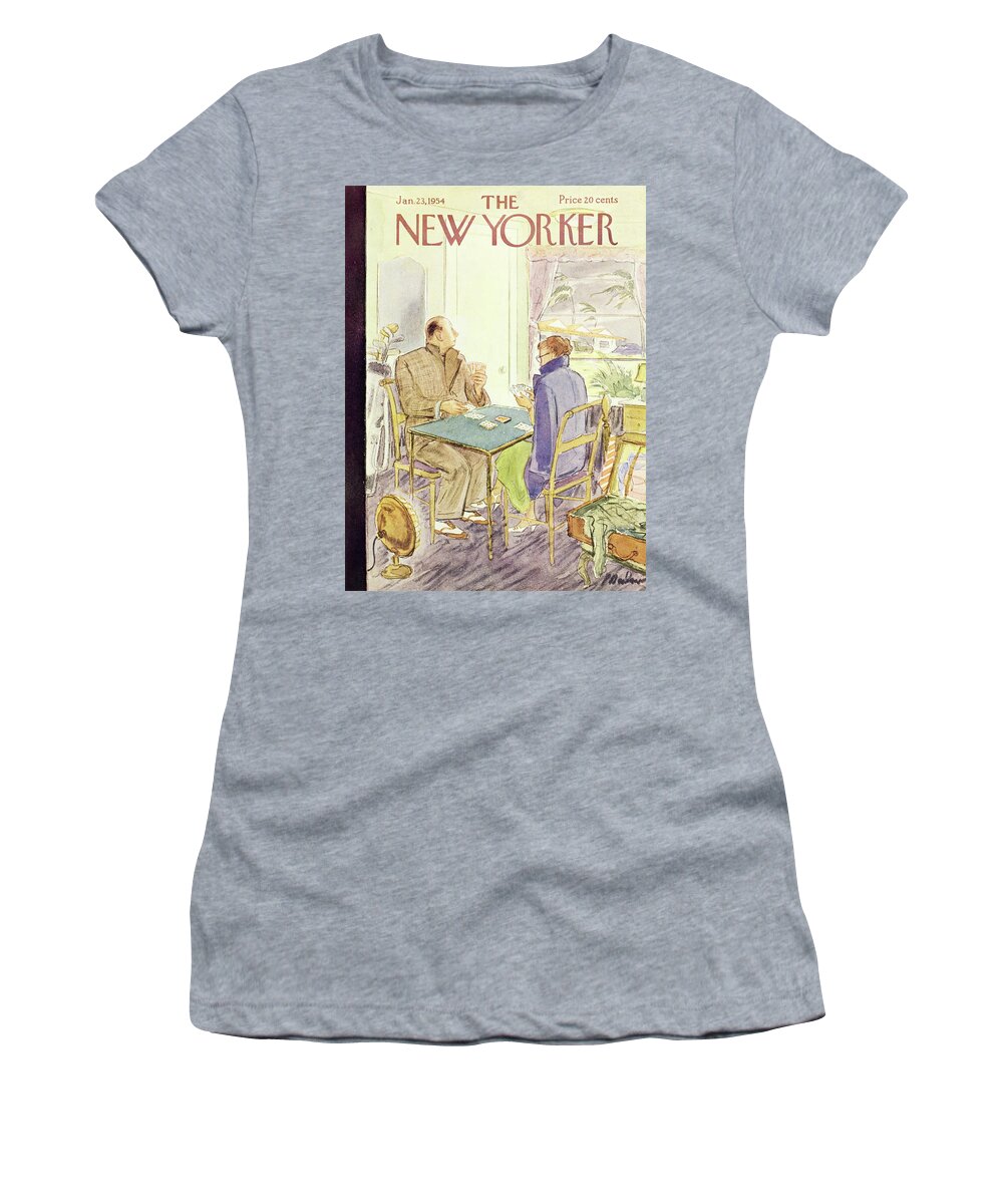 Vacation Women's T-Shirt featuring the painting New Yorker January 23 1954 by Perry Barlow