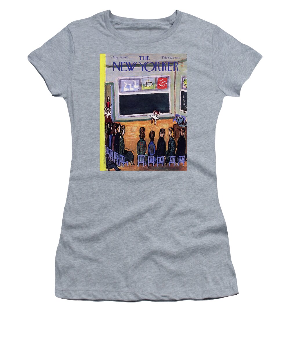 Child Women's T-Shirt featuring the painting New Yorker May 28 1955 by Abe Birnbaum
