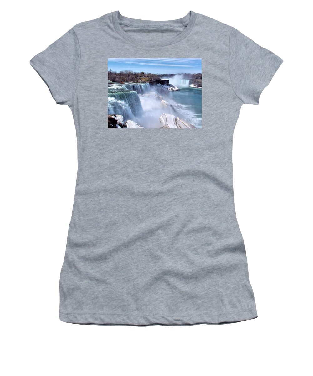 Niagara Falls Women's T-Shirt featuring the photograph Niagara Falls by Elizabeth Dow