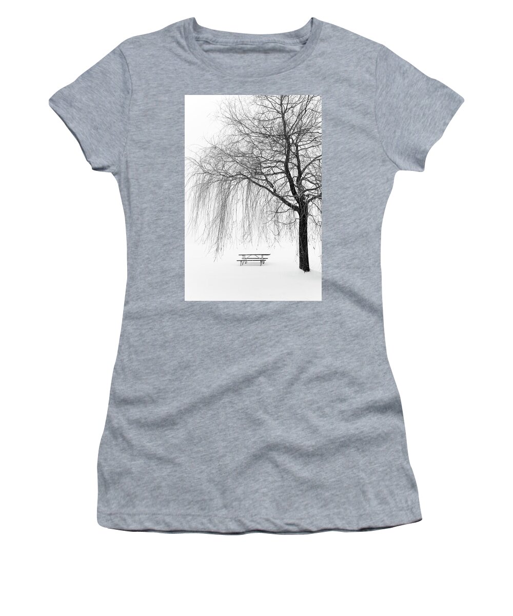 Winter Women's T-Shirt featuring the photograph No One Around by Celso Bressan