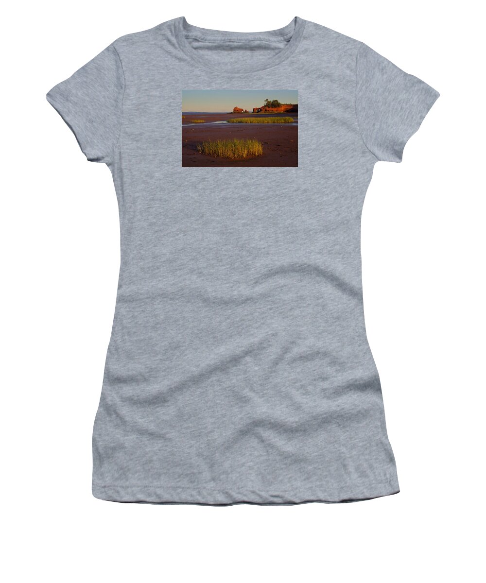 Coastline Women's T-Shirt featuring the photograph North Medford Coastline At Sunset by Irwin Barrett