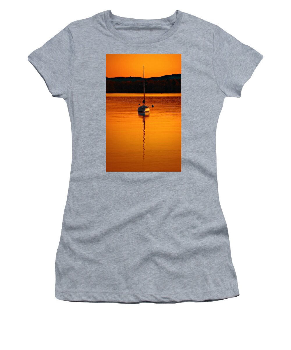 Windermere Women's T-Shirt featuring the photograph Nuclear Sunset by Meirion Matthias