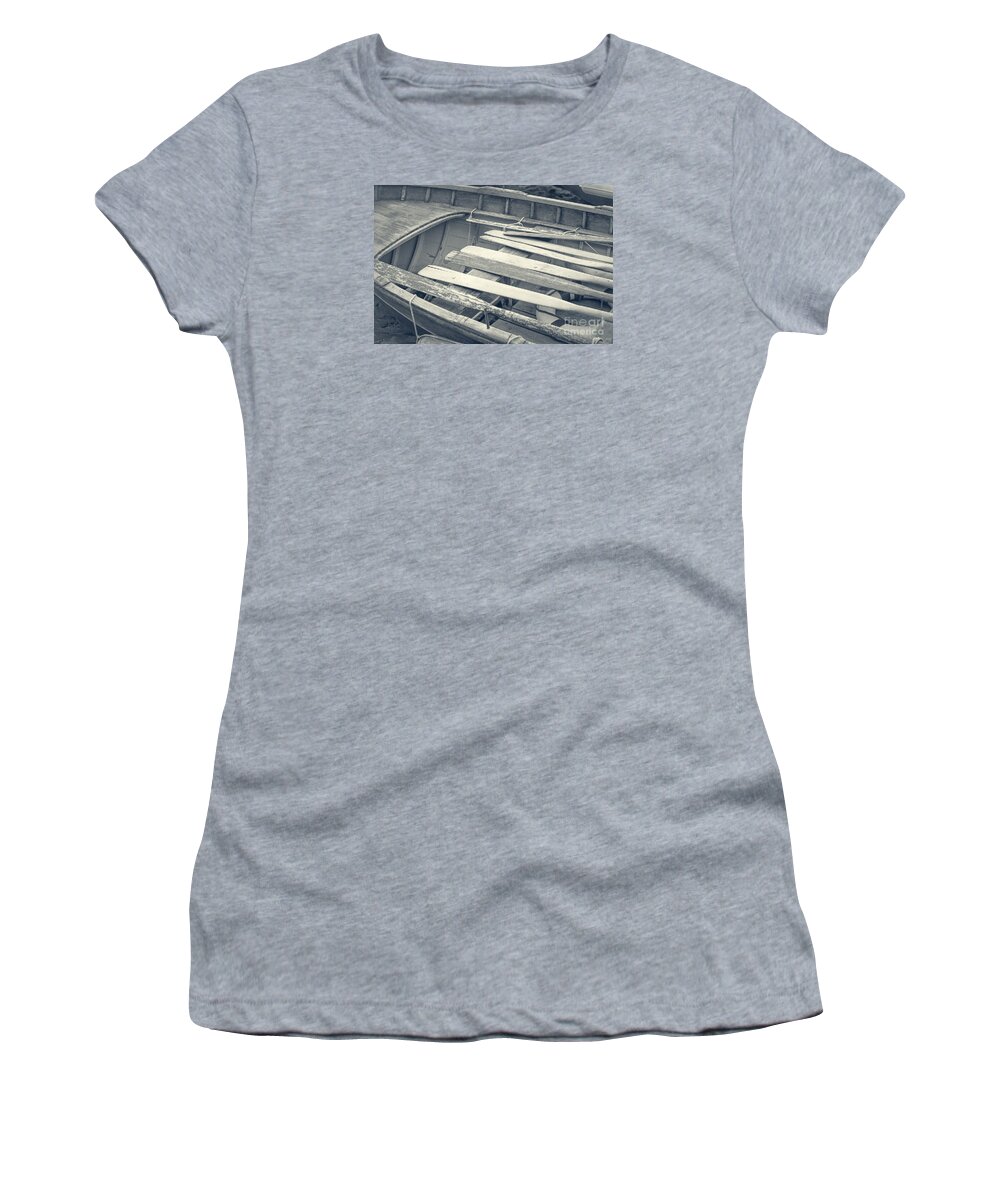 Italy Women's T-Shirt featuring the photograph Oars by Prints of Italy