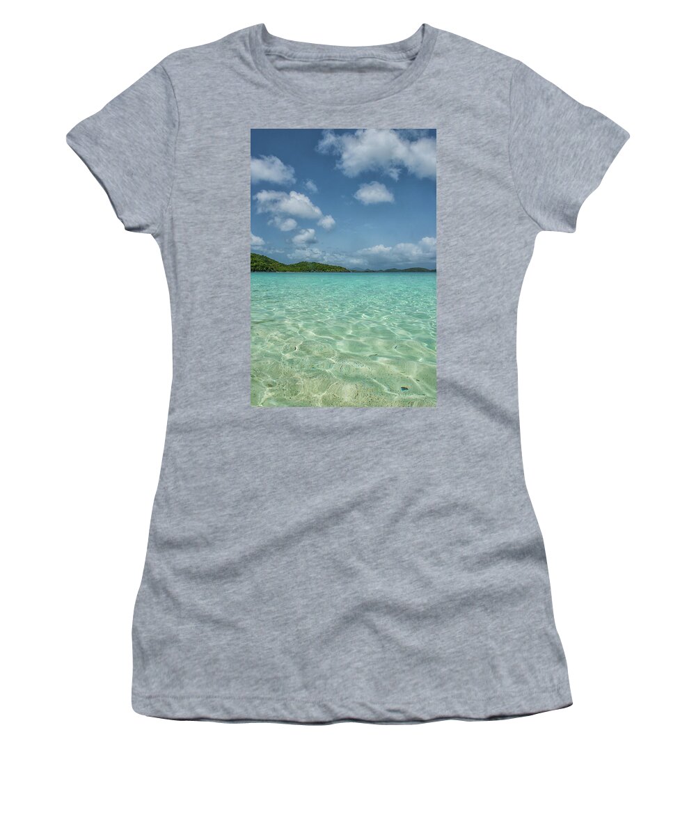 Ocean Women's T-Shirt featuring the photograph Ocean for miles by Greg Wyatt