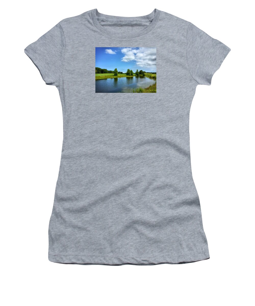 Water Women's T-Shirt featuring the photograph Ocean View by Chris Montcalmo