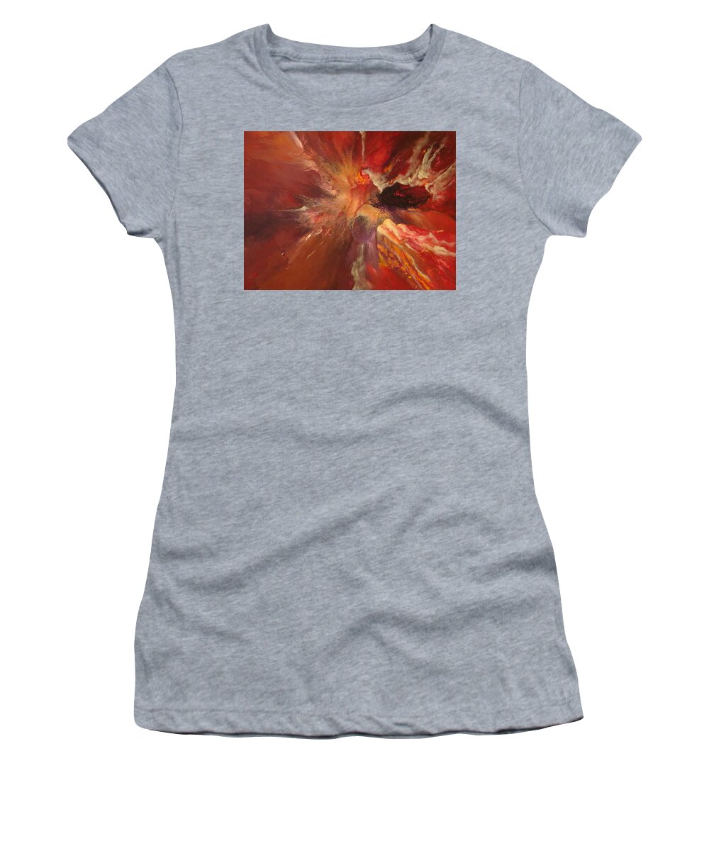 Abstract Women's T-Shirt featuring the painting Euphoric by Soraya Silvestri